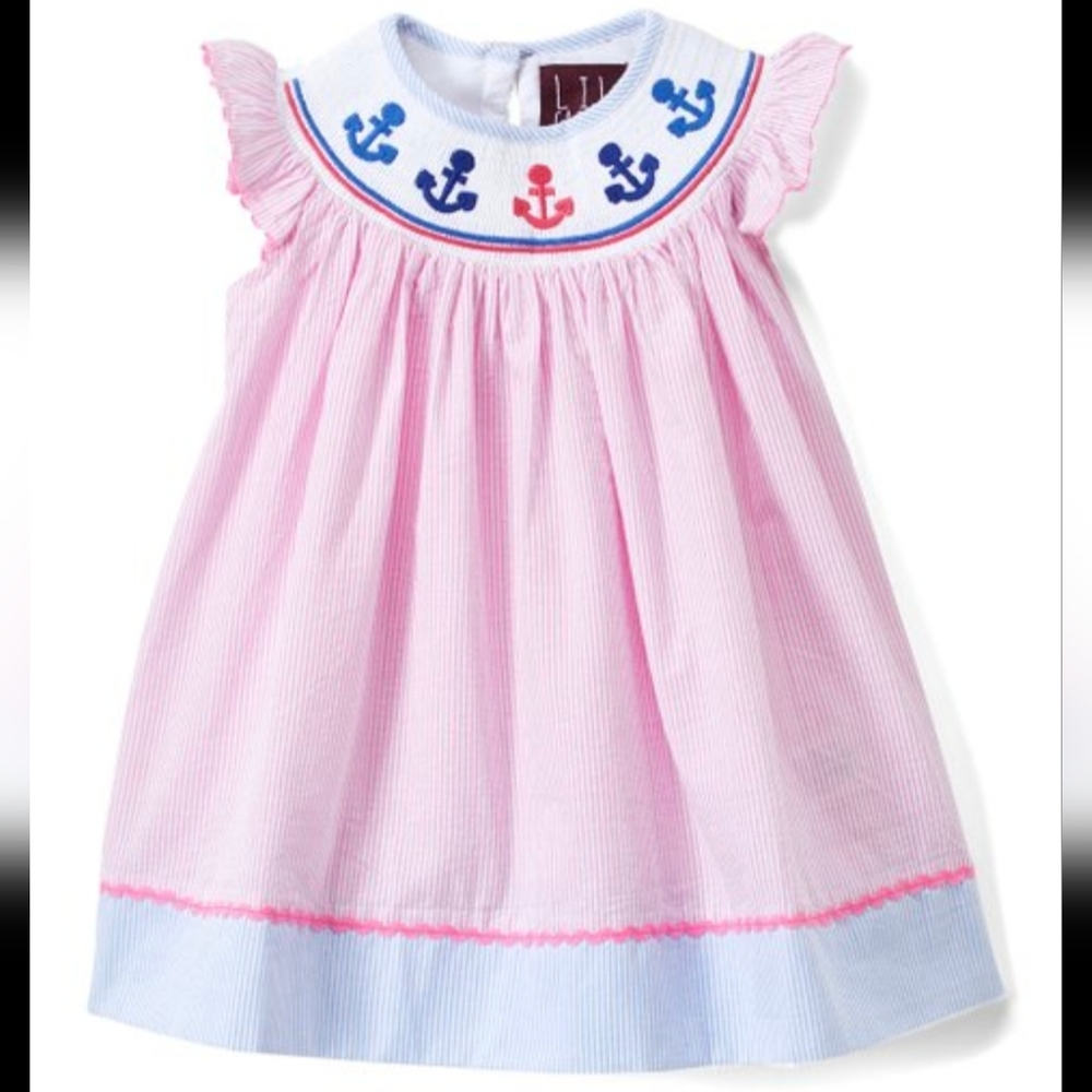 Anchor Smocked Dress